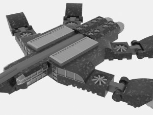 Zenit-s spaceship 3Dモデル