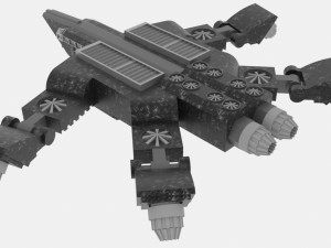 Zenit-s spaceship 3D Модель