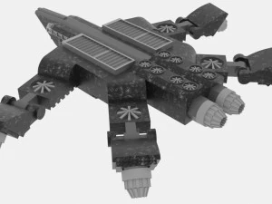 Zenit-s spaceship 3D Model