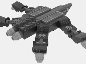 Zenit-s spaceship 3D Model