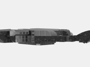 Zenit-s spaceship 3D Model