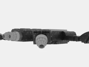 Zenit-s spaceship 3D Model