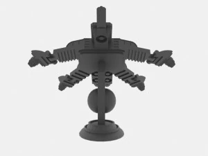 Zenit-s spaceship 3D Model