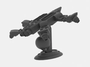Zenit-s spaceship 3D Model
