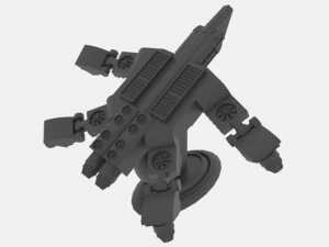 Zenit-s spaceship 3D Model