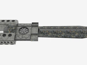 Zenit-t spaceship 3D Model
