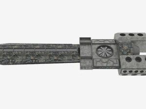 Zenit-t spaceship 3D Model