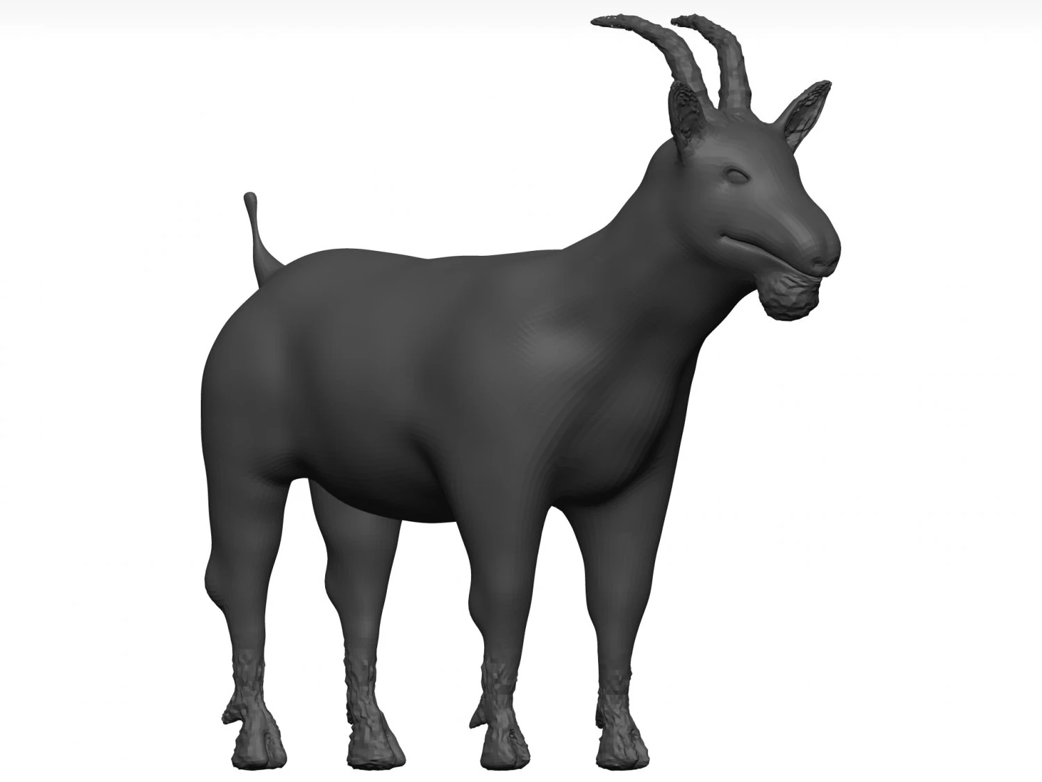 Goat 3D Model .c4d .max .obj .3ds .fbx .stl .blend 