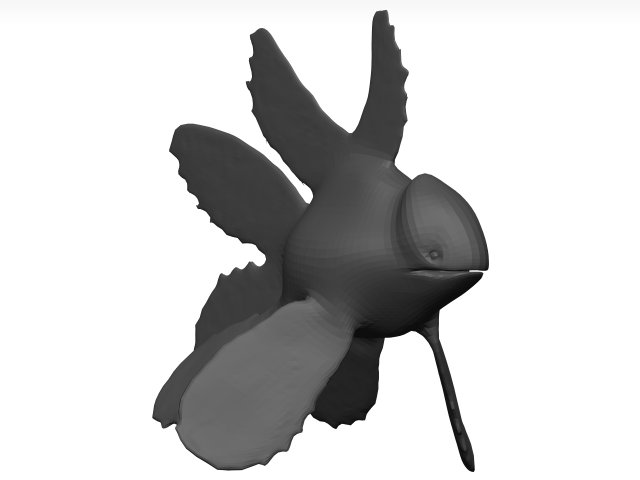 Goldfish 3D 模型 .c4d .max .obj .3ds .fbx .stl .blend 