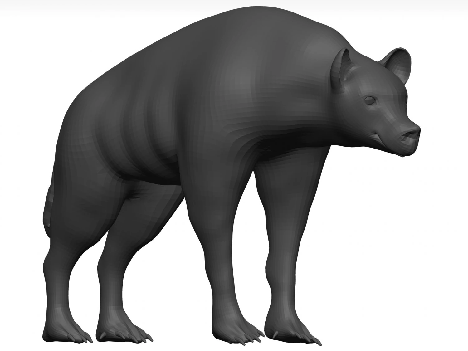 Hyena 3D Model .c4d .max .obj .3ds .fbx .stl .blend