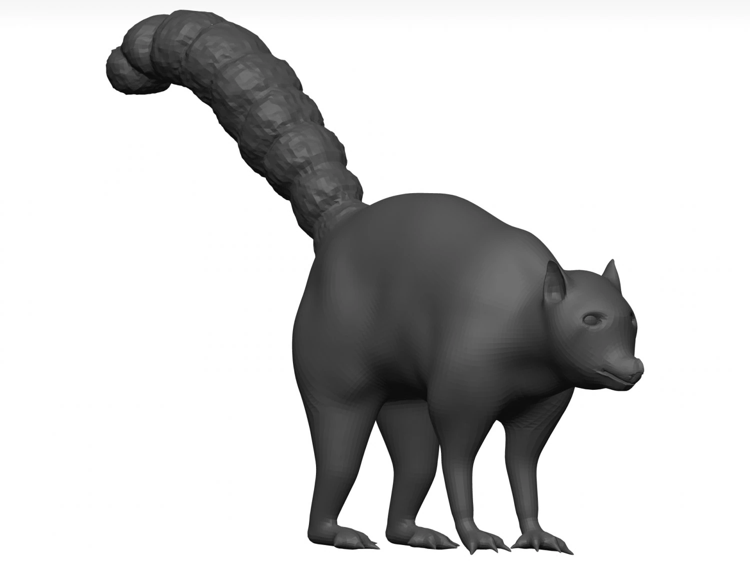 Lemur 3D Model .c4d .max .obj .3ds .fbx .stl .blend 