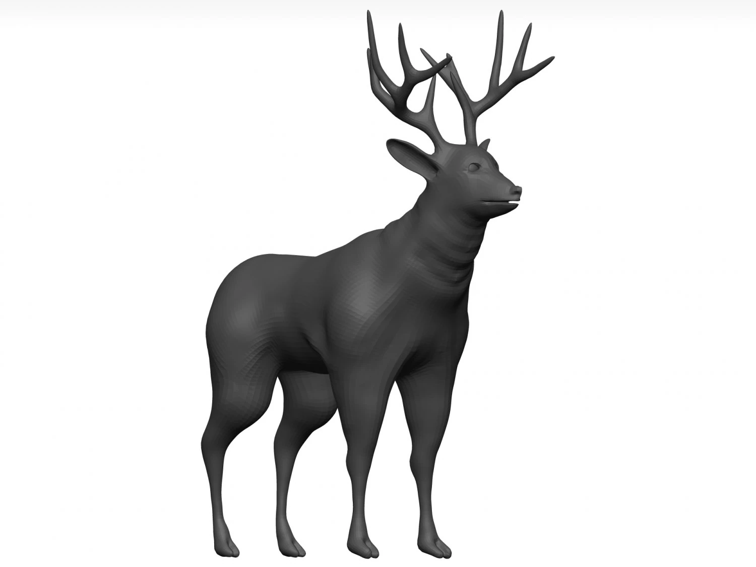 Mule deer 3D Model .c4d .max .obj .3ds .fbx .stl .blend 