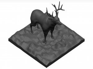Mule deer Modello 3D