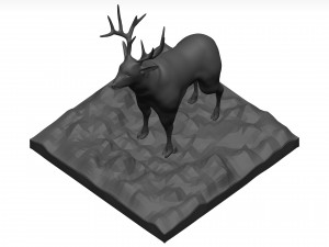 Mule deer Modello 3D