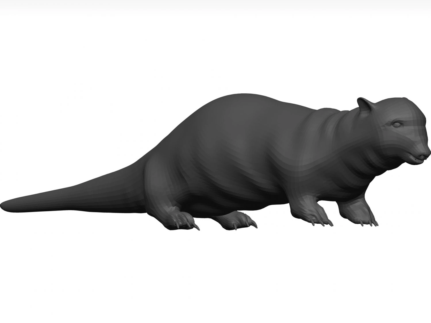 Otter 3D Model .c4d .max .obj .3ds .fbx .stl .blend