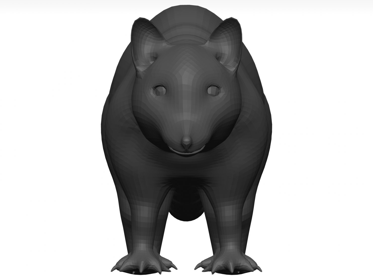 Raccoon 3D Model in Rodent 3DExport