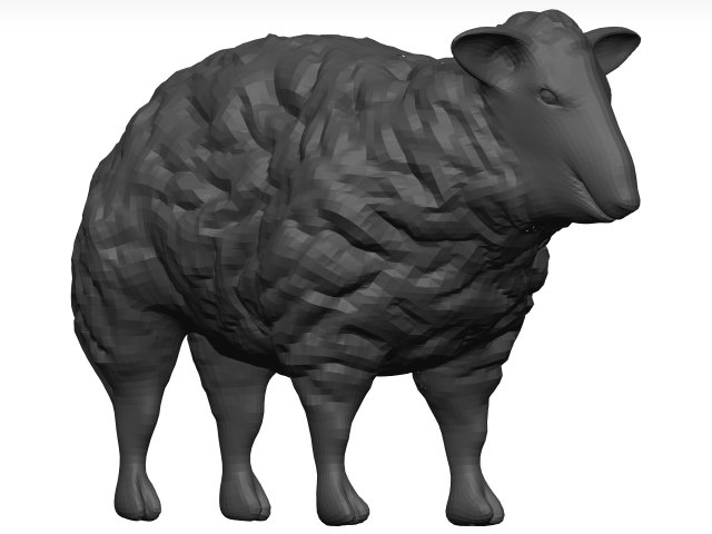 Sheep Model 3D .c4d .max .obj .3ds .fbx .stl .blend 