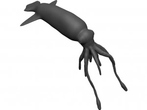 Кальмар 3D Модель