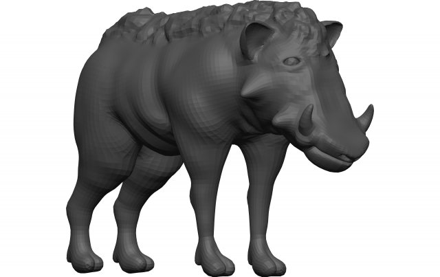Warthog 3D Model .c4d .max .obj .3ds .fbx .stl .blend 