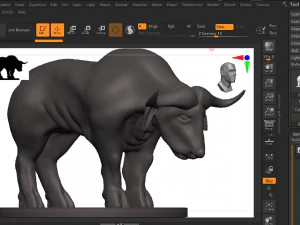 Buffalo 3D Print Model
