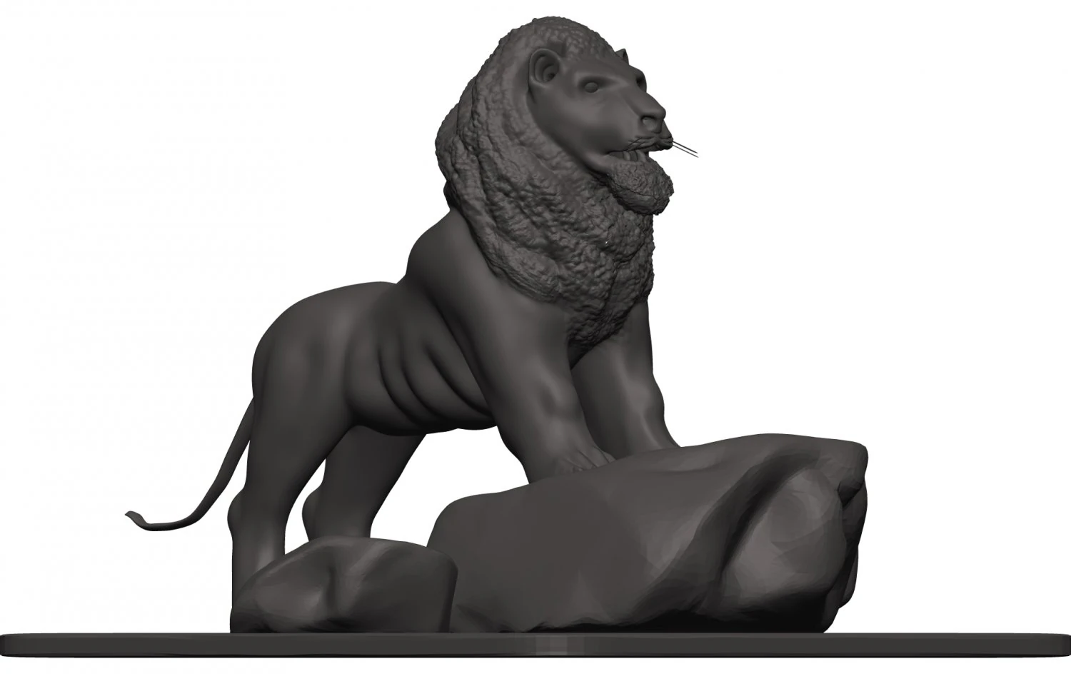 Lion 3D Print Model .c4d .max .obj .3ds .fbx .stl .blend