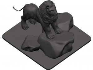 Lion 3D Print Model