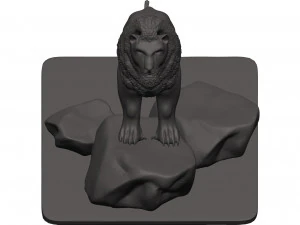 Lion 3D Print Model