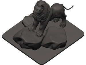 Lion 3D Print Model