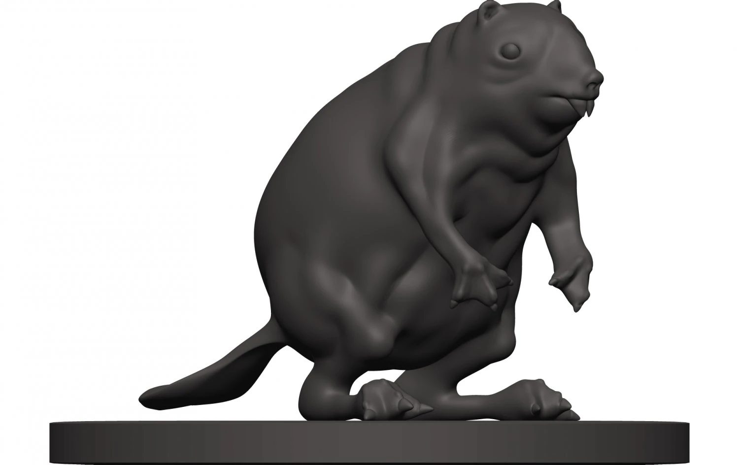 Beaver 3D Print Model .c4d .max .obj .3ds .fbx .stl .blend 