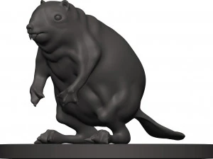 Beaver 3D Print Model