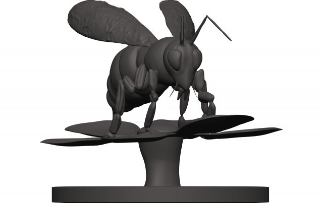 Bee Model Cetak 3D .c4d .max .obj .3ds .fbx .stl .blend 