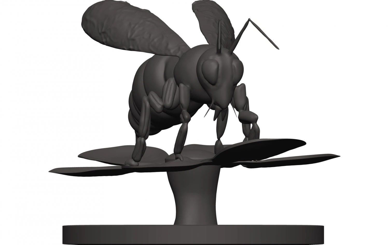 Bee 3D Print Model .c4d .max .obj .3ds .fbx .stl .blend 