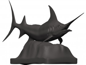 Blue marlin 3D 打印模型