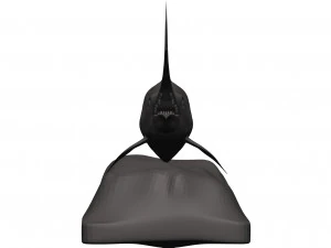 Blauer Marlin 3D Druckmodell