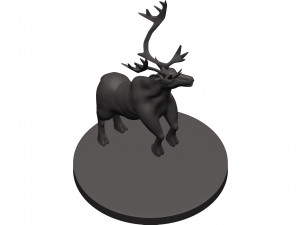 Caribou Modèles 3D en vedette