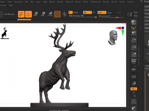 Caribou Modèles 3D en vedette
