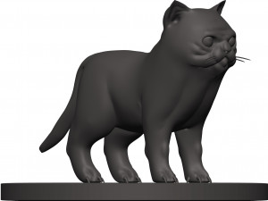 Cat 3D Print Model