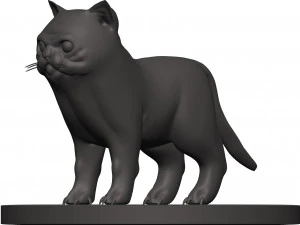 Cat 3D Print Model