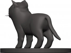 Cat 3D Print Model