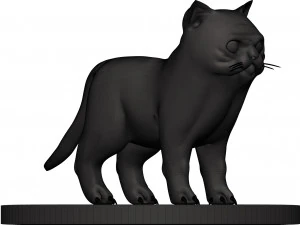 Cat 3D Print Model