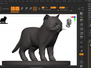 Cat 3D Print Model