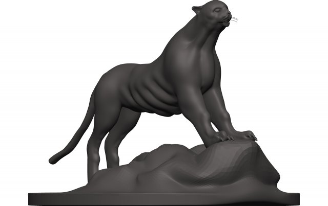 Cheetah Model Cetak 3D .c4d .max .obj .3ds .fbx .stl .blend 