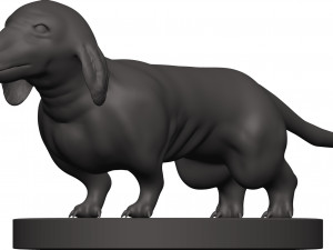 Dachshund Modelo de Impressão 3D