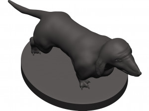 Dachshund Modelo de Impressão 3D