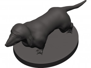 Dachshund Modelo de Impressão 3D