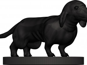 Dachshund Modelo de Impressão 3D