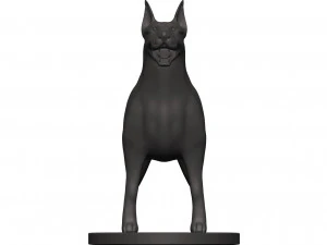 Doberman 3D Print Model
