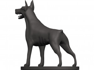 Doberman 3D प्रिंट मॉडल