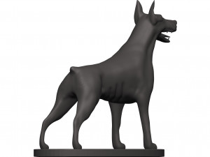 Doberman 3D प्रिंट मॉडल