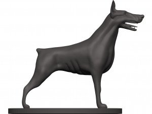 Doberman 3D प्रिंट मॉडल